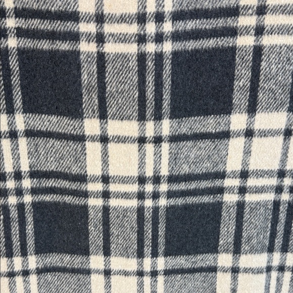 Wesc Black and Cream Plaid Fill Zip Jacket,  Sherpa Collar Unisex Men L;Women XL - Picture 9 of 16